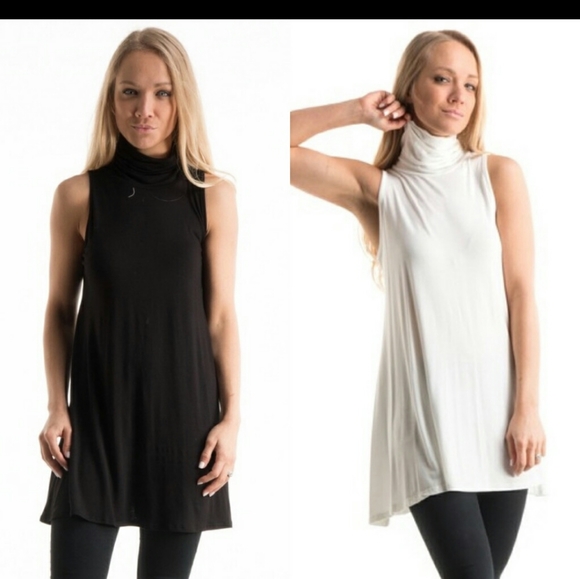Fashionomics Tops - B-23 BEST Sleeveless tunic MEDIUM